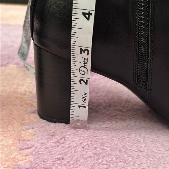 Anne Klein Black Heeled Boots - Picture 4 of 13